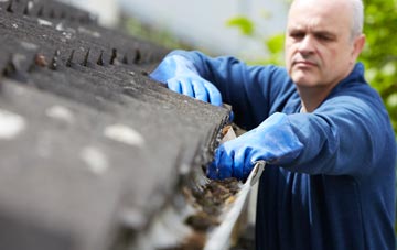 cleaning and inspecting Wormelow Tump roofs